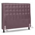 Cabeceira Cama Box Casal Queen Size Ciara 160cm Botonê com Frame Veludo Rosê - Desk Design