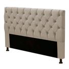 Cabeceira Cama Box Casal Queen Size Cristal 160cm material sintético Bege Areia - Desk Design