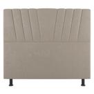 Cabeceira Cama Box Casal Queen Size Dublin 160cm Linho Bege - Abmaza