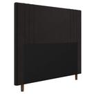Cabeceira Cama Box Casal Queen Size Ferrara 160cm Suede Marrom - Desk Design
