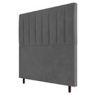 Cabeceira Cama Box Casal Queen Size Itália 160cm Suede Cinza - Abmaza