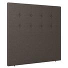 Cabeceira Cama Box Casal Queen Size Luana 160cm Linho Marrom - Desk Design Cabeceira Cama Box Casal Queen Size Luana 160cm Linho Marrom - Desk Design