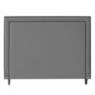 Cabeceira Cama Box Casal Queen Size Maísa 160cm Com Frame Linho Cinza - Desk Design