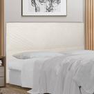 Cabeceira Cama Box Casal Viena 140 Cm Suede Bege Claro
