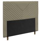 Cabeceira Cama Box Casal Viena 140cm Suede Bege - Desk Design