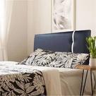 Cabeceira Cama Box Dallas Preto Faixa Branca King 195x60 Rbl Cabeceira Cama Box Dallas Preto Faixa Branca King 195x60 Rbl