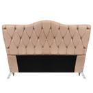 Cabeceira Cama Box de Casal Quarto Estofada Barcelona 140cm Cabeceira Cama Box de Casal Quarto Estofada Barcelona 140cm