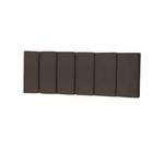 Cabeceira Cama Box Dubai/Capri Casal 140 x 55 cm Marrom Suede