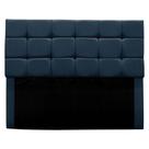 Cabeceira Cama Box Estofada King 195 Cm Clara Suede Azul Marinho