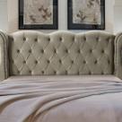 Cabeceira Cama Box Estofada Madeira Luxo Queen Size Safira
