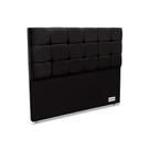 Cabeceira Cama Box Estofada Piave Veluto Casal - Suede Preto - Ortobom