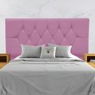 Cabeceira Cama Box Estofada Queen Size 160 Cm Suede Isabela Rosa