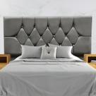 Cabeceira Cama Box Estofada Solteirão 100 cm Suede Isabela