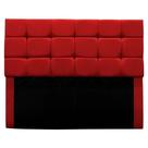 Cabeceira Cama Box Estofada Solteiro 90 Cm Bianca Suede Cor:vermelho