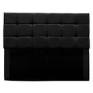 Cabeceira Cama Box Estofada Solteiro 90 Cm Bianca Suede Preto