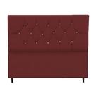 Cabeceira Cama Box Estofada Solteiro 90 Cm Suede Isabela bordô