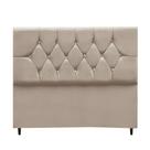 Cabeceira Cama Box Estofada Solteiro 90 Cm Suede Isabela