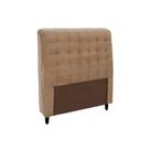 Cabeceira Cama Box Estofada Solteiro Solteiro Dama Plus Suede Bege - Simbal