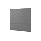 Cabeceira Cama Box Estofada Solteiro Solteiro Sky Plus Chumbo - Simbal