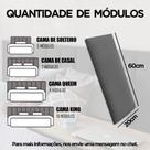 Cabeceira Cama Box Fácil Instalação 1,60 Queen Branca material sintético