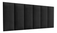 Cabeceira Cama Box Fácil Instalação 1,60x45 Queen Preto Cabeceira Cama Box Fácil Instalação 1,60x45 Queen Preto