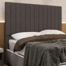 Cabeceira Cama Box King 193cm Estofada Plutus Boucle Marrom Z04 - Mpozenato
