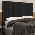 Cabeceira Cama Box King 193cm Estofada Plutus Sintético Preto Z04 - Mpozenato