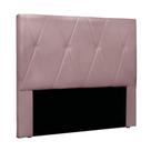 Cabeceira Cama Box King 195 Cm Aquilla Veludo S04 - D'rossi Cor Lilás