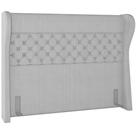 Cabeceira Cama Box King 195 cm P05 Madrid Linho Cinza - Lyam Decor Cabeceira Cama Box King 195 cm P05 Madrid Linho Cinza - Lyam Decor