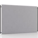 Cabeceira Cama Box King 195cm Estofada Goya P05 Veludo Cinza - Lyam Decor Cabeceira Cama Box King 195cm Estofada Goya P05 Veludo Cinza - Lyam Decor