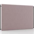 Cabeceira Cama Box King 195cm Estofada Goya P05 Veludo Rosê - Lyam Decor Cabeceira Cama Box King 195cm Estofada Goya P05 Veludo Rosê - Lyam Decor