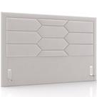 Cabeceira Cama Box King 195cm Estofada Nora P05 Veludo Cinza - Lyam Decor Cabeceira Cama Box King 195cm Estofada Nora P05 Veludo Cinza - Lyam Decor