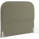 Cabeceira Cama Box King 195cm Orgânica Lanna W01 Bouclê Oliva - Lyam Decor