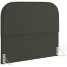 Cabeceira Cama Box King 195cm Orgânica Lanna W01 Linho Verde Musgo - Lyam Decor