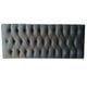 Cabeceira Cama Box King Capitonê Vintage Suede Liso Cinza King 195 X 60 Rbl