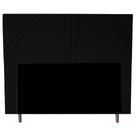 Cabeceira Cama Box King Lisboa 195 Cm Suede Preto