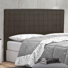 Cabeceira Cama Box King Paris Slim 195 Cm Suede Marrom