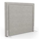 Cabeceira Cama Box King Size Alba 195cm com Frame Veludo Bege Claro - Abmaza