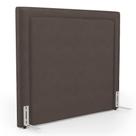 Cabeceira Cama Box King Size Alba 195cm Com Frame Veludo Marrom - Abmaza