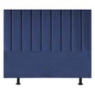Cabeceira Cama Box King Size Estofada 195 cm Carla Suede