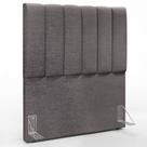Cabeceira Cama Box Painel Solteiro 100 cm Dália W01 Linho Cinza Escuro - Lyam Decor