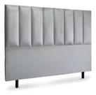 Cabeceira Cama Box Quarto Sofisticado Carla King 195 Cm Estofada Suede