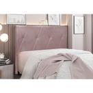 Cabeceira Cama Box Queen 160 cm Aquilla Veludo Lilás S04 - D'Rossi