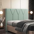 Cabeceira Cama Box Queen 160 cm Aurora W01 Linho Verde Menta - Lyam Decor