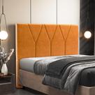 Cabeceira Cama Box Queen 160 cm Aurora W01 Sintético Whisky Lyam Decor