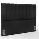 Cabeceira Cama Box Queen 160 cm Dália W01 Linho Chumbo Lyam Decor