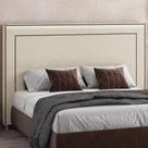 Cabeceira Cama Box Queen 160 cm P05 Berlim Facto Dunas Pérola - Lyam Decor