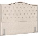 Cabeceira Cama Box Queen 160 cm P05 Grécia Linho Cru - Lyam Decor
