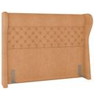 Cabeceira Cama Box Queen 160 cm P05 Madrid Bouclê Mostarda - Lyam Decor