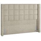 Cabeceira Cama Box Queen 160 cm P05 Paris Bouclê Creme - Lyam Decor